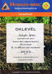 Teljesítménytúrák :: Hosszú-bérc teljesítménytúra :: oklevél.jpg :: 
