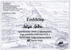 Teljesítménytúrák :: Szondi teljesítménytúra :: oklevél.jpg :: 