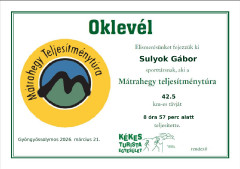 Teljesítménytúrák :: Mátrahegy 40 :: oklevél.jpg :: 