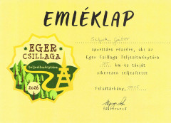 Teljesítménytúrák :: Eger Csillaga :: oklevél.jpg :: 