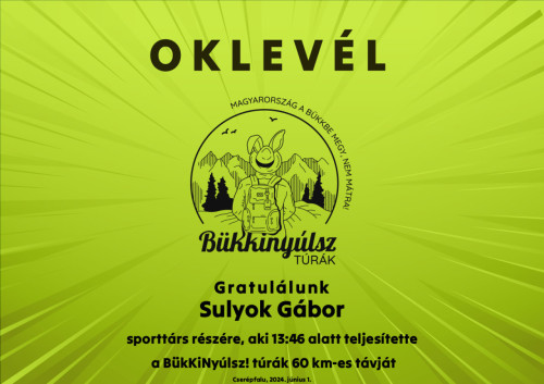 Teljesítménytúrák :: Bükkinyúlsz teljesítménytúra :: oklevél.jpg